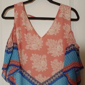 Cold shoulder blouse